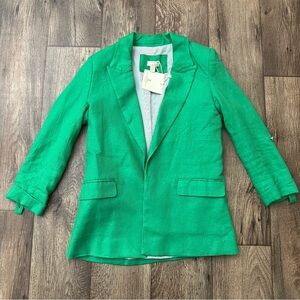 Jules & Leopold 3/4 Sleeves Blazer Suit Casual Women’s Size XS green